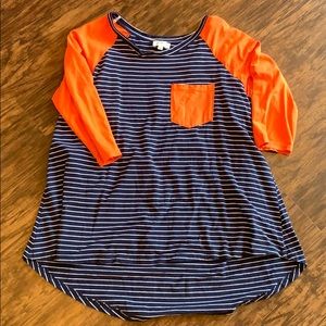 GUC Umgee orange and blue top sz Large